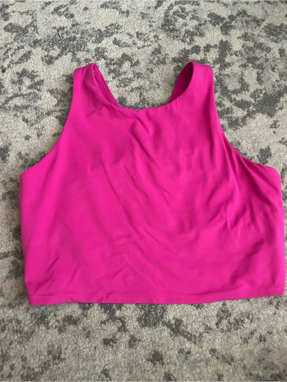 CRZ YOGA Hot Pink Cropped Sports Tank